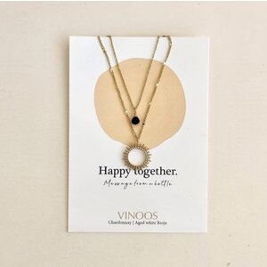 Vinoos by AMS Necklace Glass Sun Black