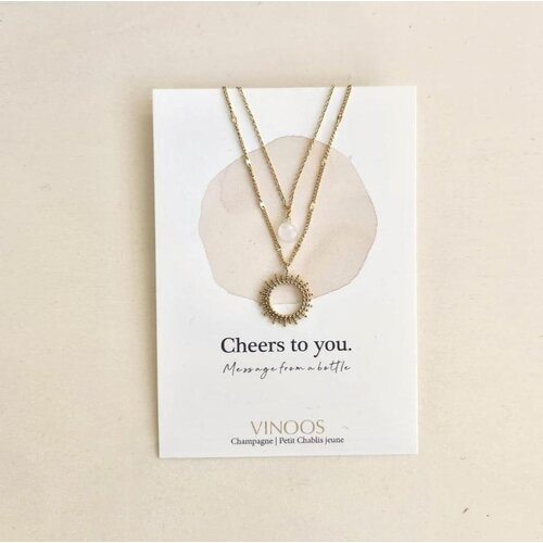 Vinoos by AMS Necklace Glass Sun Cream