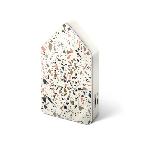 Relaxound Birdybox met Vogelgeluiden Goud oplaadbaar Toffee Terrazzo