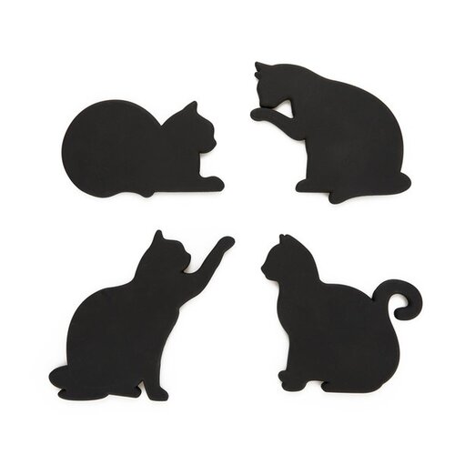 Balvi Onderzetters Feline Cat Set van 4