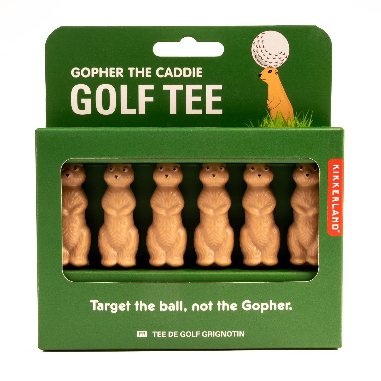 Kikkerland Gopher De Caddy Golf Tee - Kado in Huis