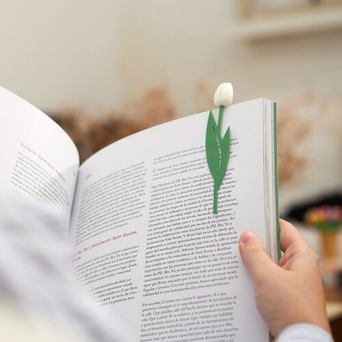 Balvi Bookmark Tulip White