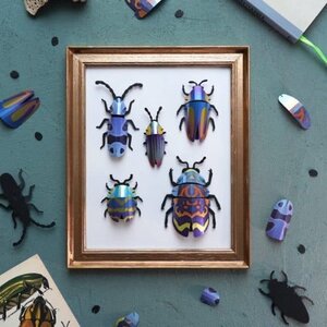 Assembli  Paper Beetle Collection Blue