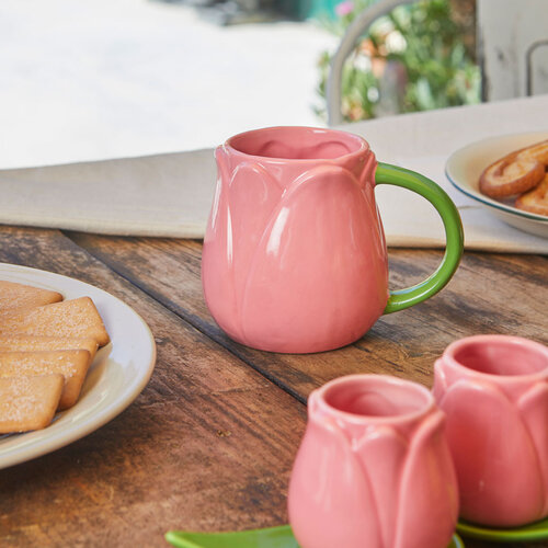 Balvi Mug Tulip Pink 400ml