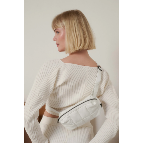 Tinne & Mia Cilou Puffy Belt Bag White