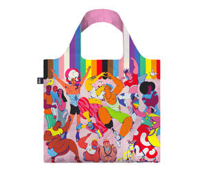 Loqi Bag - Neon Pink Recycled opvouwbare tas