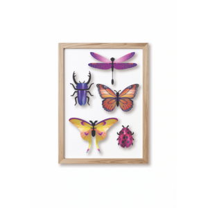 Assembli  DIY Decoration Mixed Insect Set Purple Blend