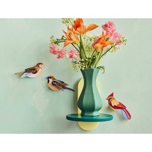 Studio Roof Garden Bird Sparrows Wall Art TTM217