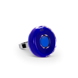 Pylones Glas Ring dunkelblau duo mini