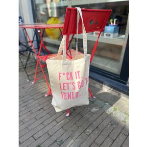 Wijck Canvas tas F*ck it Let's go to Venlo
