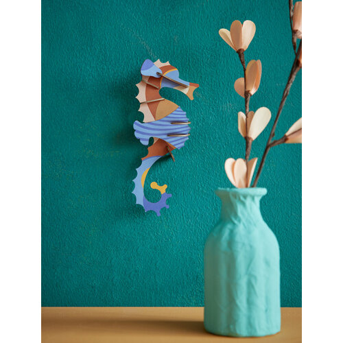 Studio Roof wall art blue Ringlet Seahorse