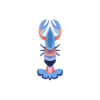 wall art mini lobster