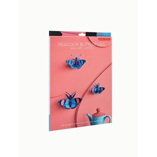Studio Roof Peacock Butterflies, set of 3 ttm192