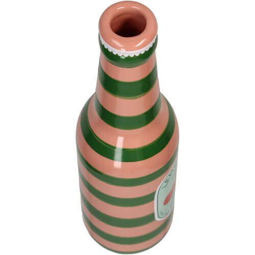 Vaasje roze groen limonade fles Kersten