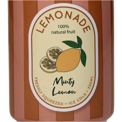 Vaasje roze oranje blikje limonade Kersten
