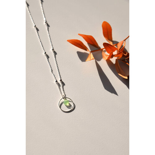 Vinoos by AMS jewellery necklace green silver round Vinoos by AMS jewellery necklace green silver round