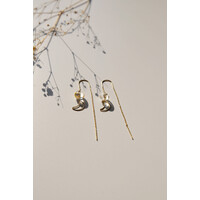 oorbellen goud transparant maanlicht