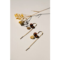 oorbellen bruin goud sunshine