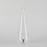 wasserflasche glas botanische Lilie