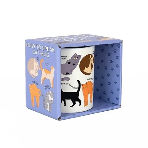 Gift Republic Lustige Tasse wie spricht man Katze
