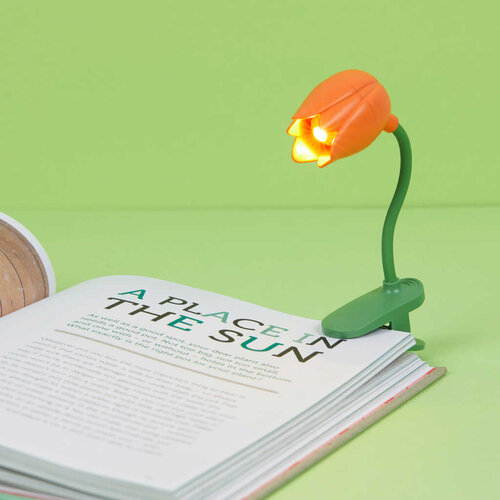 Balvi Leeslampje boek oranje tulp Balvi Leeslampje boek oranje tulp