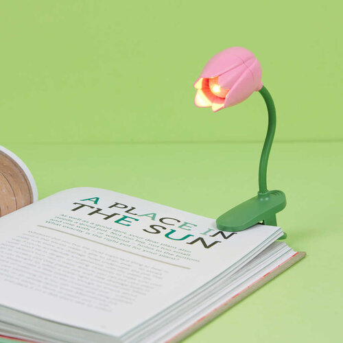 Balvi Leeslampje boek roze tulp Balvi Leeslampje boek roze tulp