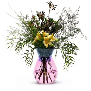 Peleg Design vaas glas groot roze tweekleurig