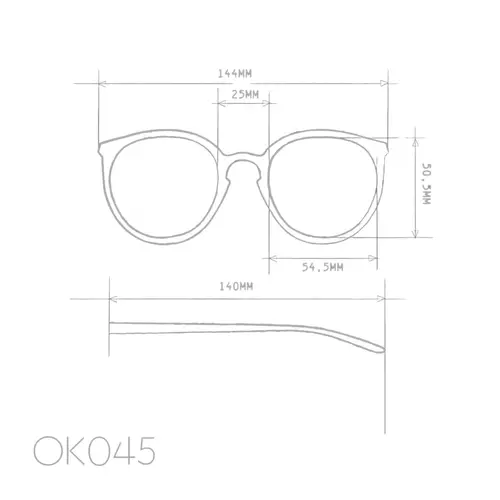 Okkia  sonnenbrille blau havana Berlino