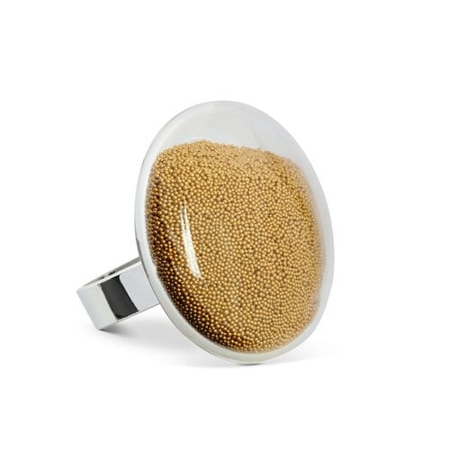 Pylones glasring medium gold perlen Galet Pylones glasring medium gold perlen Galet