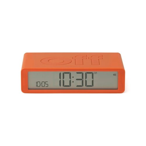 Lexon wekker flip oranje oplaadbaar