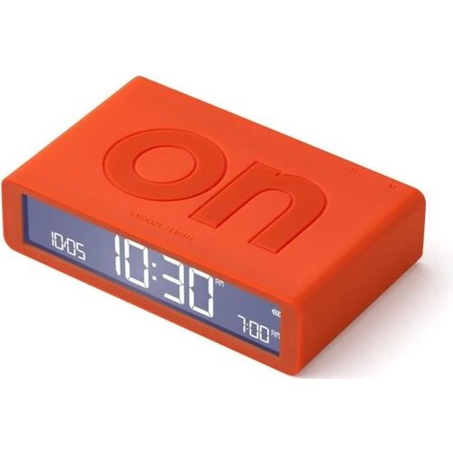 Lexon wekker flip oranje oplaadbaar