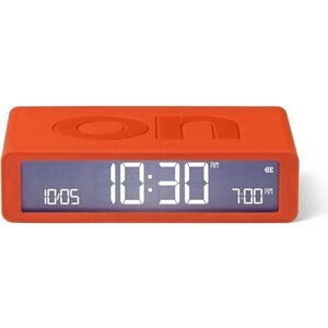 Lexon wekker flip oranje oplaadbaar