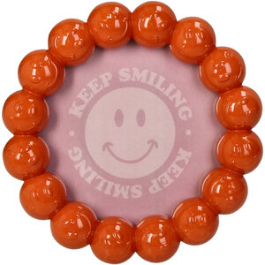 Fotolijst 10x10 cm Smiley oranje Kersten