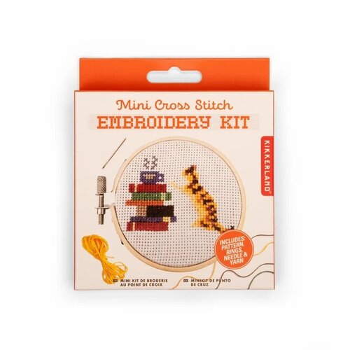 Kikkerland Borduren kruissteek mini kat Kikkerland Borduren kruissteek mini kat