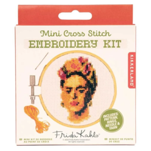 Kikkerland Borduren kruissteek mini Frida Kahlo