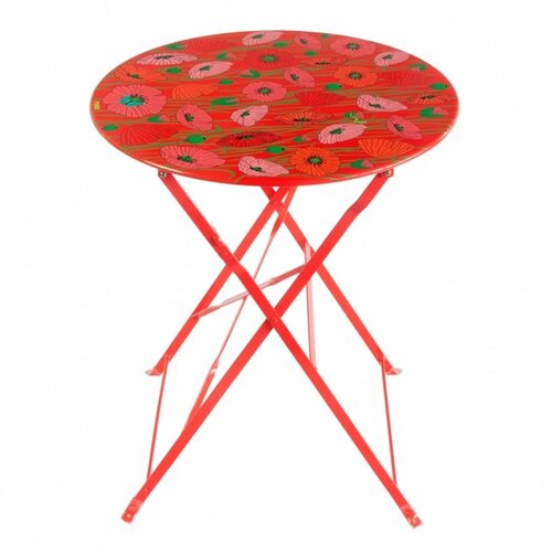 Pylones Folding table Garden Paradise Coquelicots