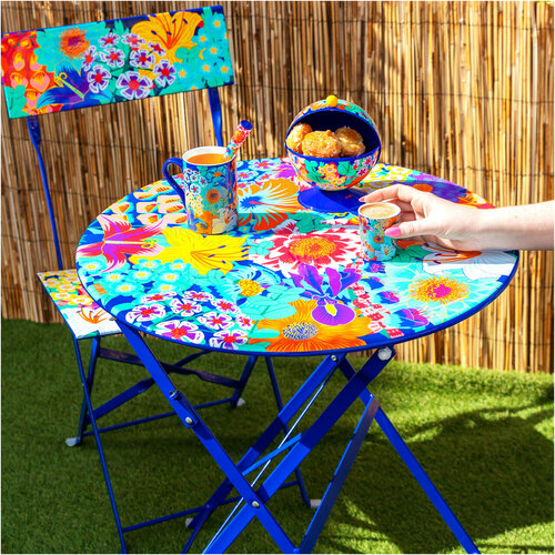 Pylones Folding table Garden Paradise Bouquet
