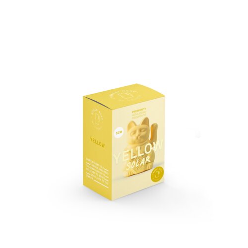 Donkey Products Maneki Neko Glückskatze solar gelb