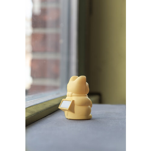 Donkey Products Maneki Neko Glückskatze solar gelb