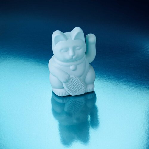 Donkey Products Maneki Neko Glückskatze solar blau