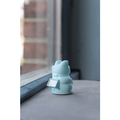 Donkey Products Maneki Neko Glückskatze solar blau