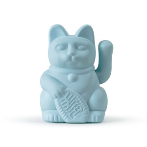 Donkey Products Maneki Neko lucky cat solar blue