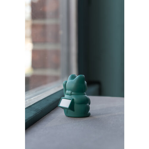 Donkey Products Maneki Neko Glückskatze solar grün