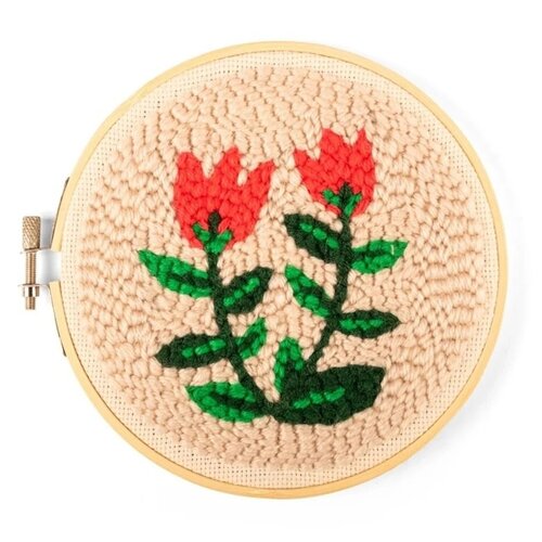 Kikkerland Punch Needle Kit Tulips