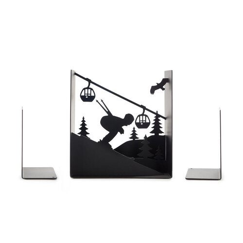 Balvi Bookend ski run black metal