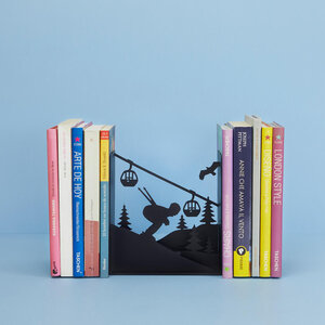 Balvi Bookend ski run black metal