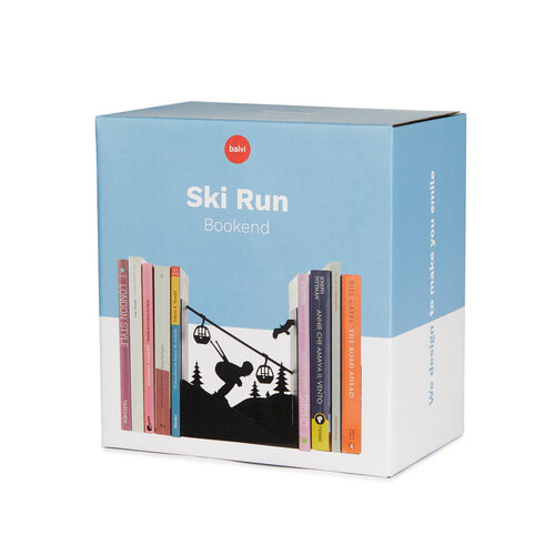 Balvi Bookend ski run black metal
