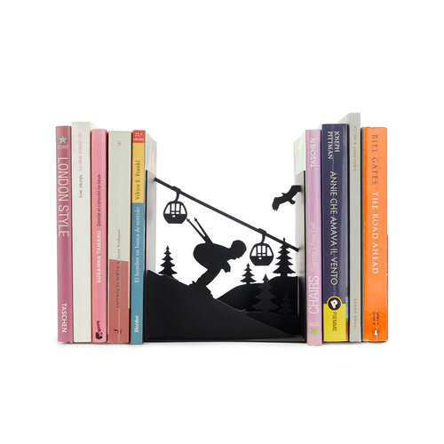 Balvi Bookend ski run black metal