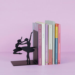 Balvi Boekensteun metaal zwart ballerina