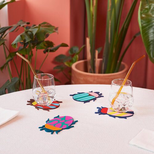 Balvi coasters The Beetles set of 4 Balvi coasters The Beetles set of 4